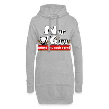 Korn Typo Kontrastlook - Hoodie-Kleid - Grau meliert - Vorne