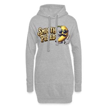 Banane mit Stil - Hoodie-Kleid - Grau meliert - Vorne