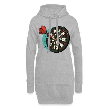 Bullseye Breaker - Hoodie-Kleid - Grau meliert - Vorne