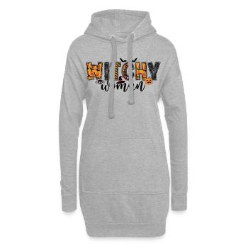 Lustiger Halloween-Junggesellenabschied - Braut - Hoodie-Kleid - Grau meliert - Vorne