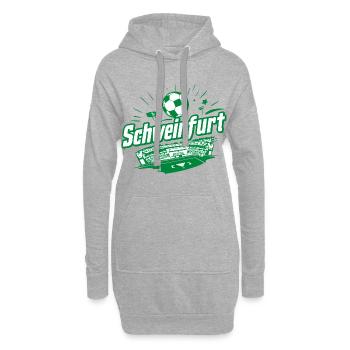 Schweinfurt Fussball Fanartikel Fußball - Hoodie-Kleid - Grau meliert - Vorne