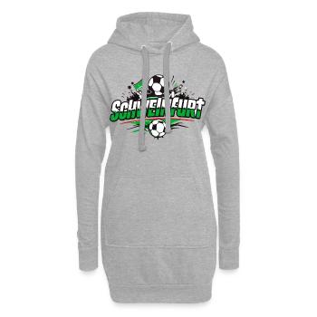 Schweinfurt Football Fan Shirt T-shirt de football - Sweat-shirt à capuche long Femme - gris chiné - Devant