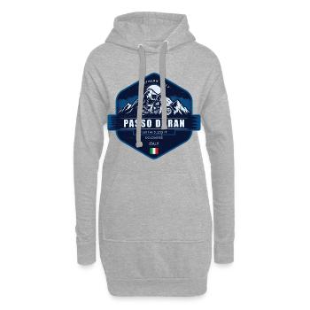 Passo Duran – Dolomites , Italie - Sweat-shirt à capuche long Femme - gris chiné - Devant
