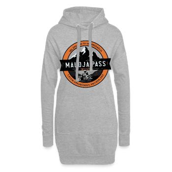 maloja pass , Schweiz - Hoodie-Kleid - Grau meliert - Vorne