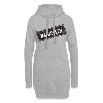 Mannheim Stadtlogo Design - Hoodie-Kleid - Grau meliert - Vorne