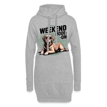Kühles Gold - Hoodie-Kleid - Grau meliert - Vorne