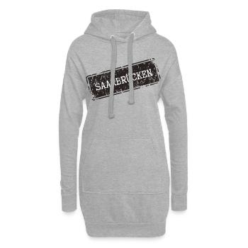 Saarbrücken Design - Hoodie-Kleid - Grau meliert - Vorne