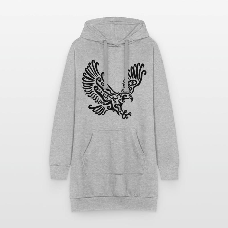Black Eagle Hoodie Dress
