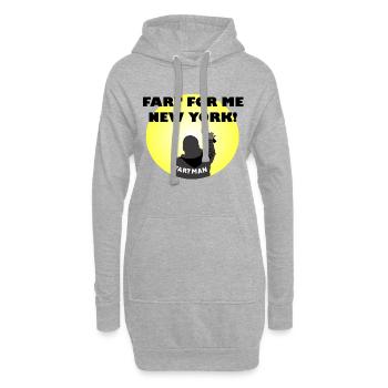 Pet Homme Comédie Illustration - Sweat-shirt à capuche long Femme - gris chiné - Devant