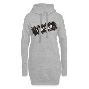 Illustration de la région viticole du Palatinat - Sweat-shirt à capuche long Femme - gris chiné - Devant