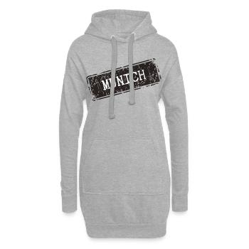München  - Hoodie-Kleid - Grau meliert - Vorne