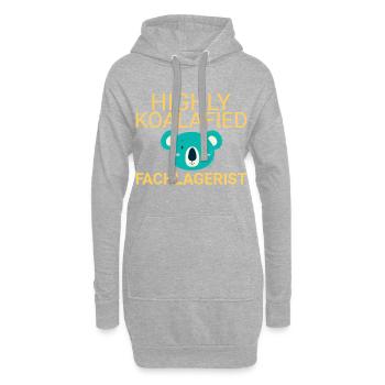 Fachlagerist Koalafied - Hoodie-Kleid - Grau meliert - Vorne