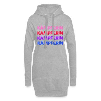 Combattant - vous pouvez le faire ! Fille Femme - Sweat-shirt à capuche long Femme - gris chiné - Devant