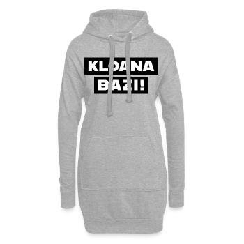 Kloana Bazi Motiv  - Hoodie-Kleid - Grau meliert - Vorne