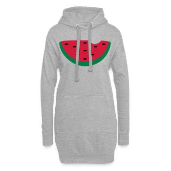 Melone - Hoodie-Kleid - Grau meliert - Vorne