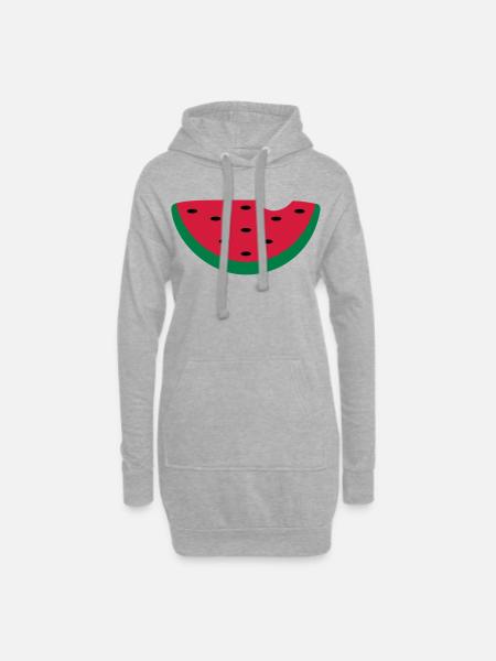 melon - Hoodie Dress - heather grey