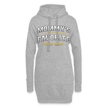 Le fils chéri de maman préféré de maman - Sweat-shirt à capuche long Femme - gris chiné - Devant