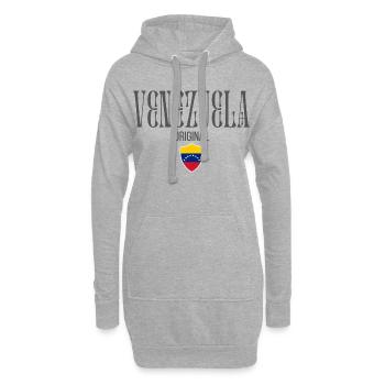 Ursprünglich aus Venezuela, geboren in Venezuela - Hoodie-Kleid - Grau meliert - Vorne
