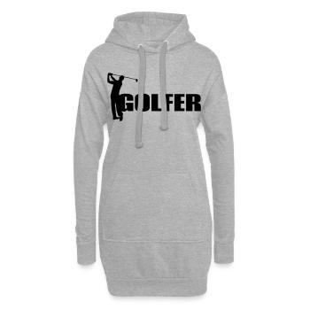 Golfeur - Sweat-shirt à capuche long Femme - gris chiné - Devant