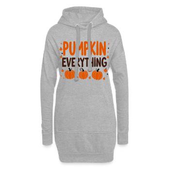 Pumpkin Everything Herbst Oktober - Hoodie-Kleid - Grau meliert - Vorne