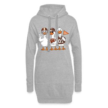 Team Ducks Fußball-Trio - Hoodie-Kleid - Grau meliert - Vorne