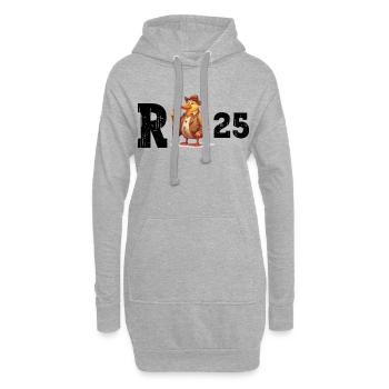 Pension 2025 Canard Retraité Retraité Drôle - Sweat-shirt à capuche long Femme - gris chiné - Devant
