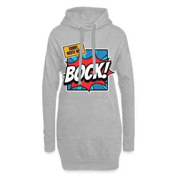 Sorry, heute kein Bock! - Hoodie-Kleid - Grau meliert - Vorne