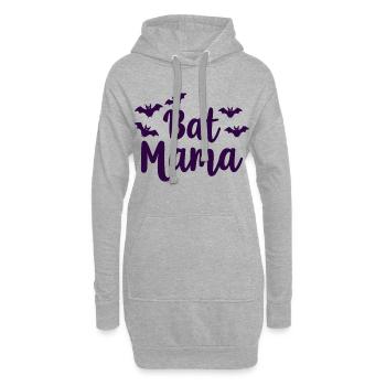Bat Mama – Déclaration de la mère chauve-souris - Sweat-shirt à capuche long Femme - gris chiné - Devant