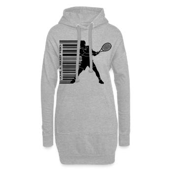 Tennis Silhouette Sweat à capuche Foncé - Sweat-shirt à capuche long Femme - gris chiné - Devant