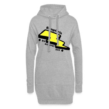 Lucky Charm : Fighter - Vous pouvez le faire ! - Sweat-shirt à capuche long Femme - gris chiné - Devant