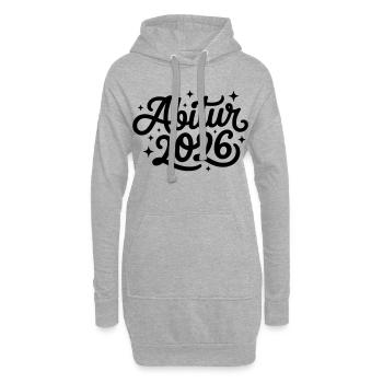 Abitur 2026 Abi Abiturient Abiturientin - Hoodie-Kleid - Grau meliert - Vorne