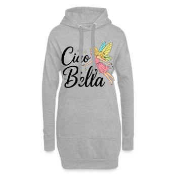 Ciao Bella - Hoodie-Kleid - Grau meliert - Vorne
