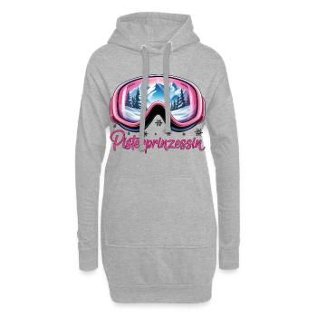Piste princess - Sweat-shirt à capuche long Femme - gris chiné - Devant