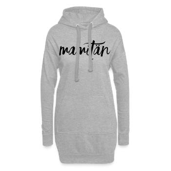 Mamitän Muttertag beste Mama Anker - Hoodie-Kleid - Grau meliert - Vorne
