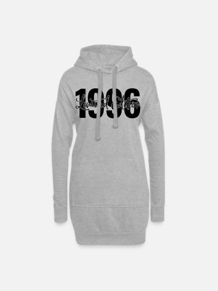 Limited edition 1996 - Hoodie-Kleid - Grau meliert