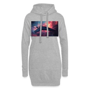 Raumschiff - Hoodie-Kleid - Grau meliert - Vorne