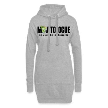 Mojitologue T-shirt Humour Femme Soirée Mojito - Sweat-shirt à capuche long Femme - gris chiné - Devant