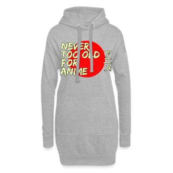 Jamais trop vieux pour la conception de streetwear d’anime au Japon - Sweat-shirt à capuche long Femme - gris chiné - Devant