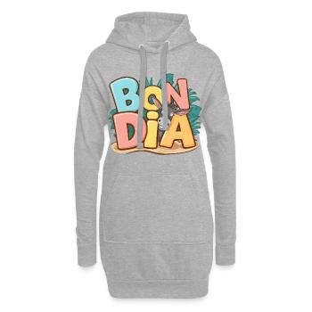 Geschenk Katalanische Kultur Gut Dia Ausdruck Region - Hoodie-Kleid - Grau meliert - Vorne