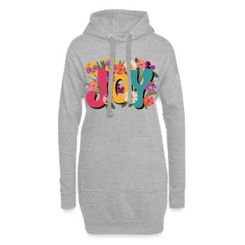 T-shirt Floral Joy pour le printemps et l’été - Sweat-shirt à capuche long Femme - gris chiné - Devant
