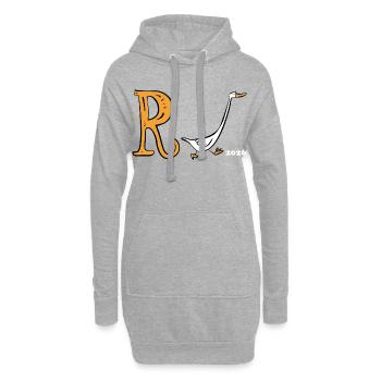 Rente actuelle 2026 - Retraite - Rente - Sweat-shirt à capuche long Femme - gris chiné - Devant