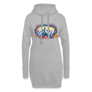 Après Ski Party Crew Ski de neige Ski drôle - Sweat-shirt à capuche long Femme - gris chiné - Devant