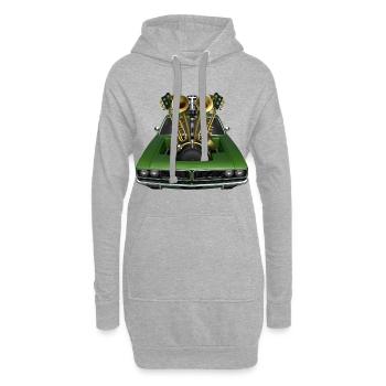 BRASS BAND – Ton & Bild - Hoodie-Kleid - Grau meliert - Vorne