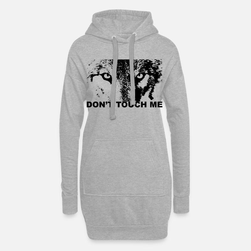 Wolf - Hoodie-Kleid - Grau meliert