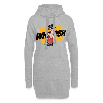 WHOOSH GIRL - nice people - Sweat-shirt à capuche long Femme - gris chiné - Devant