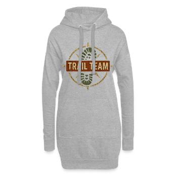 Trail Team Kompass - Hoodie-Kleid - Grau meliert - Vorne