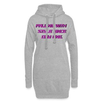 Tomber avec style dès le premier 💥 jour - Sweat-shirt à capuche long Femme - gris chiné - Devant