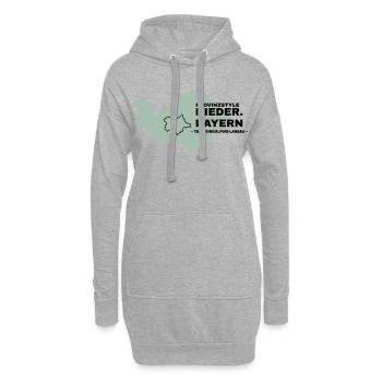 Niederbayern | DINGOLFING-LANDAU - Hoodie-Kleid - Grau meliert - Vorne