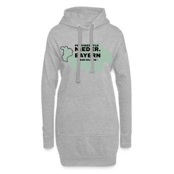 Niederbayern | KELHEIM - Hoodie-Kleid - Grau meliert - Vorne
