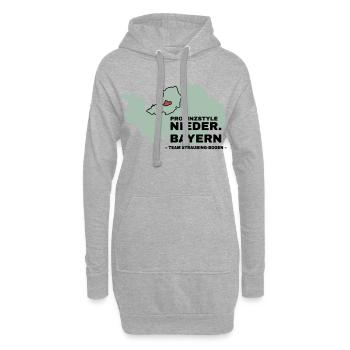 Niederbayern | STRAUBING-BOGEN - Hoodie-Kleid - Grau meliert - Vorne